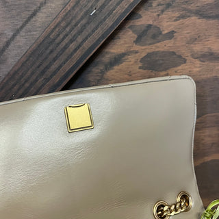 TORY BURCH Kira Diamond Quilt Beige Napa Leather Crossbody