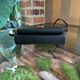 DIOR Black Leather Caro Double Crossbody