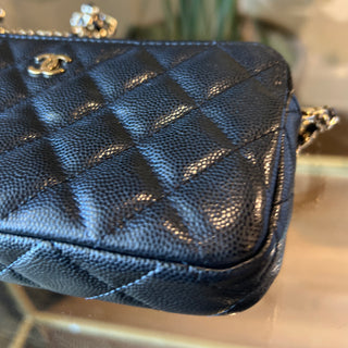 CHANEL Double Zip Clutch
