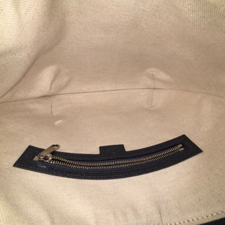 GUCCI Navy Blue Ophidia Half Moon Hobo