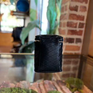 SAINT LAURENT Mini Carré-Quilt Matelassé Binocular Vanity Bag