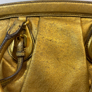 PRADA Mini Frame Bag Gold Nappa Leather Handbag