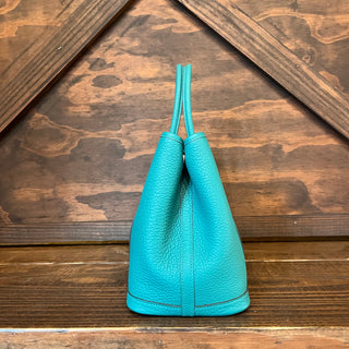 HERMES Garden Party 30 Vert Verone Negonda Leather Tote