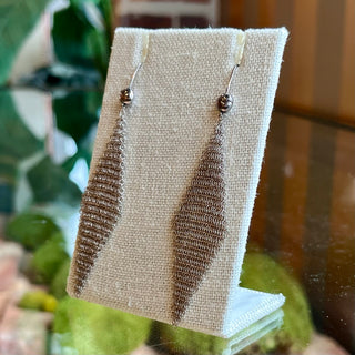 TIFFANY & CO Elsa Peretti Mesh Scarf 925 Sterling Silver Earrings