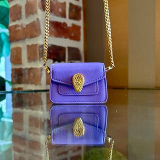 BVLAGRI Purple Small Forever Serpenti Bag