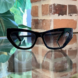 CHRISTIAN DIOR CDIOR B6I Black Acetate Cat Eye Sunglasses