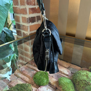 PRADA Puffer Tessuto Flap Crossbody