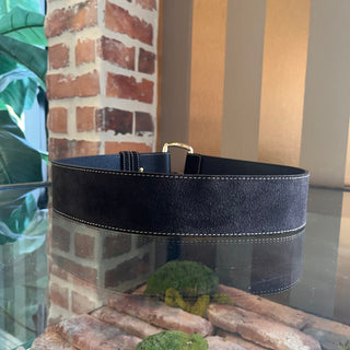LORO PIANA Brown Suede Belt SZ 90/36