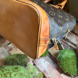 LOUIS VUITTON Alma PM Brown Vintage Monogram Canvas Bag