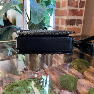 VALENTINO Black Star Crystal Rolling Rockstud Crossbody