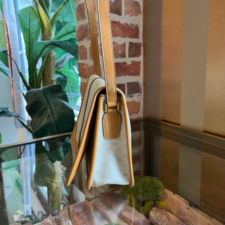 GUCCI White Micro GG Canvas Vintage Crossbody