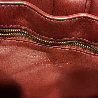 BOTTEGA VENETA Cassette Dark Red Nappa Maxi Intreccio Padded Crossbody