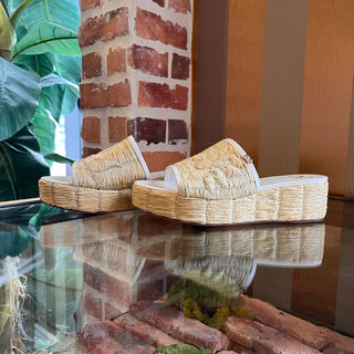 VALENTINO White Leather Espadrilles SZ 39 (US 9)