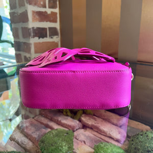 Sophia Webster Pink Butterfly Flossy Camera Bag