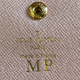 LOUIS VUITTON Monogram Emilie Pink Coated Canvas Wallet