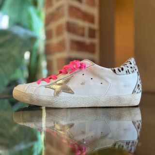 GOLDEN GOOSE White Pink Superstar Sneakers SZ 40 (US 10)