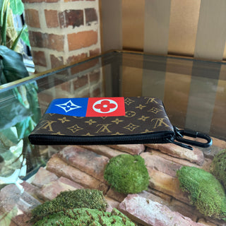 LOUIS VUITTON Monogram Logo Story Zipped Pouch