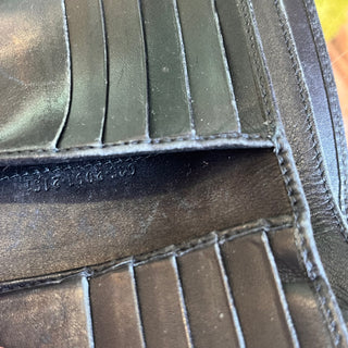 GUCCI Vintage Black Canvas Bifold Wallet