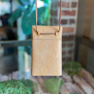 LOUIS VUITTON Walker Yellow Monogram Vernis Wallet