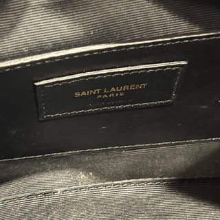 SAINT LAURENT Sade Mini Barrel Tube Quilted Smooth Leather Shoulder Bag