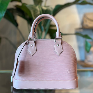 LOUIS VUITTON Pink Epi Alma Handbag