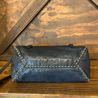 PRADA Aviator Studded Nappa Leather Top Handle Satchel Bag