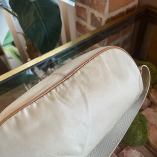 PRADA Beige Tessuto Double Pocket Shoulder Bag