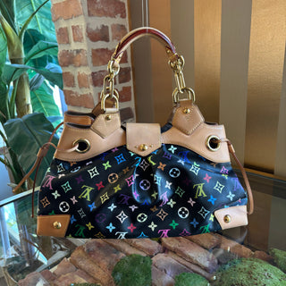 LOUIS VUITTON Ursula Black Multicolor Shoulder Bag