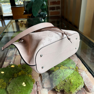 LOUIS VUITTON Girolata Magnolia Monogram Mahina Bucket Bag