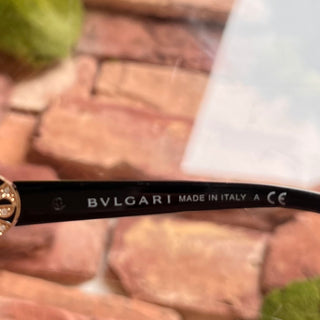 BVLAGRI 8146-B 5325/11 Black Acetate Square Sunglasses