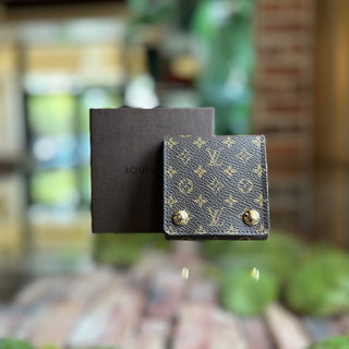 LOUIS VUITTON Mini Brown Monogram Canvas Folding Jewelry Case