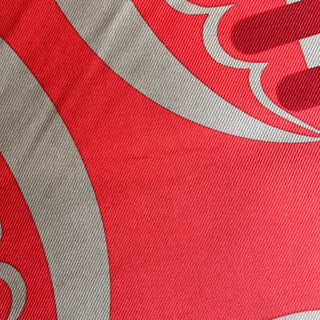 HERMES Gemometrie Cretase Silk Scarf