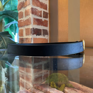 GUCCI Black Leather Marmont Belt SZ 90/36