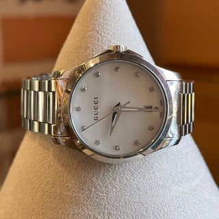 GUCCI Timeless Mother Of Pearl Stainless Steel Watch