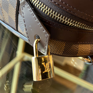 LOUIS VUITTON Duomo Damier Ebene Brown Canvas Satchel Bag