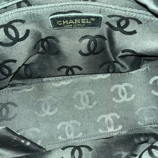 CHANEL Small Black Surpique Wild Stitch Lambskin Hobo