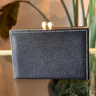 BURBERRY Vintage French Kisslock Wallet