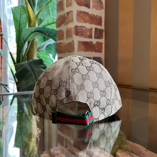 GUCCI Beige GG Canvas Baseball Hat SZL