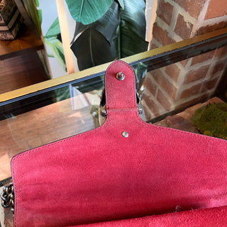 GUCCI Dionysus Medium GG Supreme Monogram Red Shoulder Bag