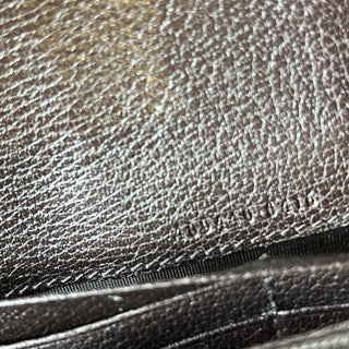 GUCCI GG Monogram Canvas Bee Web Stripe Continental Wallet