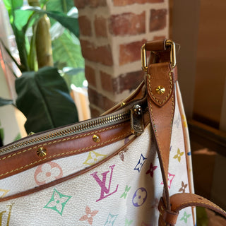 LOUIS VUITTON Boulogne White Monogram Multicolore Shoulder Bag