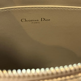 DIOR Caro Pouch Beige Iridescent Lambskin Leather Clutch