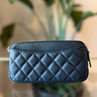 CHANEL Double Zip Clutch
