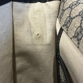 GUCCI Blue GG Supreme Web Messenger Bag