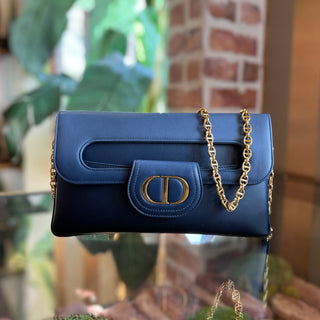 CHRISTIAN DIOR DiorDouble Medium Ombre Smooth Calfskin Clutch