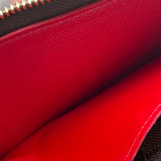 LOUIS VUITTON Damier Ebene Coated Canvas Zippy Wallet