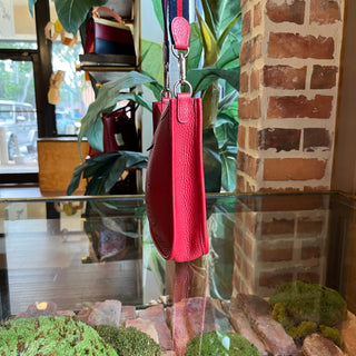 HERMES Evelyne TPM Red Clemence Leather Crossbody