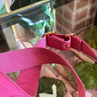 LOUIS VUITTON Bubblegram Papillon BB Dragon Fruit Monogram Leather Satchel Bag
