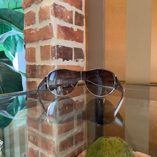 VALENTINO 5451/S Beige Acetate Sequin Shield Sunnies