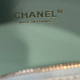 CHANEL La Pausa Blue Calfskin Chevron Stitch Crossbody